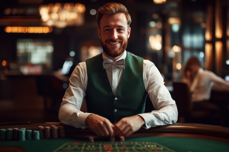 Antarmuka permainan Speed Baccarat dewa123 slot menampilkan area taruhan Player, Banker, dan Tie
